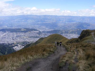 Blick vom Pichincha auf Quito Blick vom Pichincha auf Quito